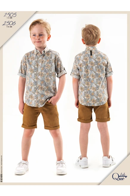 1-4 ГОДА мальчик Рубашка шорты костюм