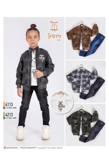 2-5 سنة صبي بدله ستره مع سروال