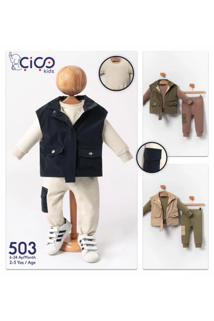 2-5 YEAR Boy TRACKSUIT WITH VEST