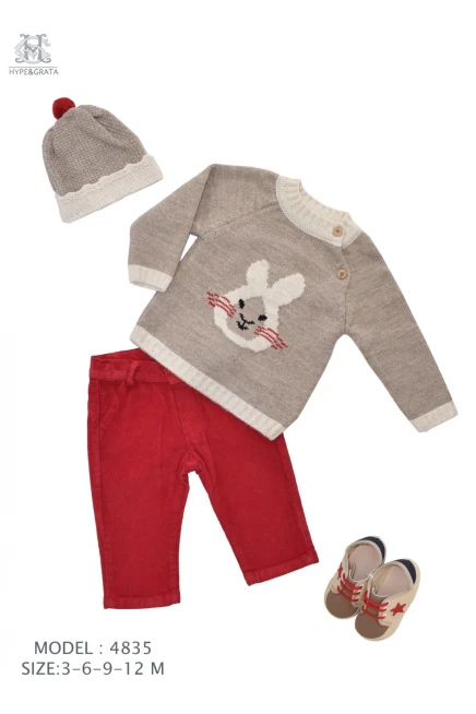 3-12 месяц мальчик Свитер брюки костюм