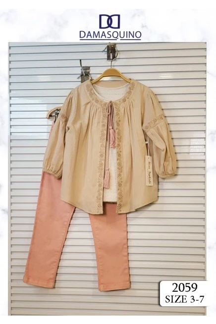 3-7 ГОДА девочка  блузка  с брюками комплект