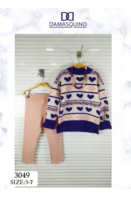 3-7 YEAR TODDLER LEGGING SET WITH BLOUSE