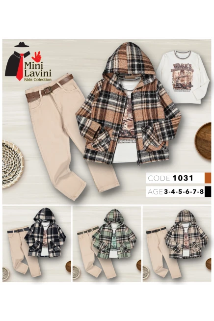 3-8 سنة صبي بدله ستره مع سروال