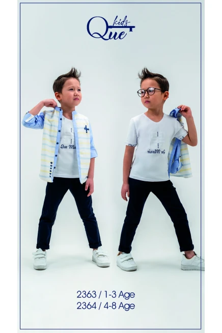 4-8 سنة صبي بدله تيشرت مع سروال