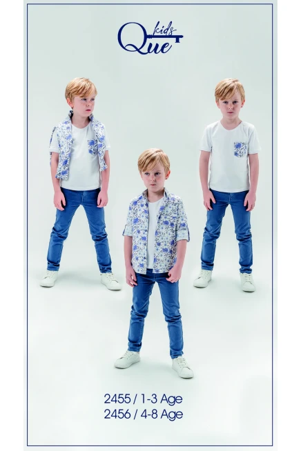 4-8 YEAR Boy PANT SUIT WITH SHIRT&T-SHIRT