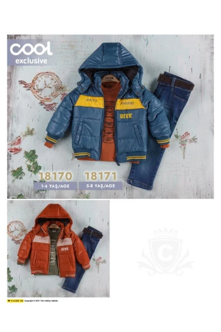 5-8 YEAR Boy PANT SUIT WITH COAT