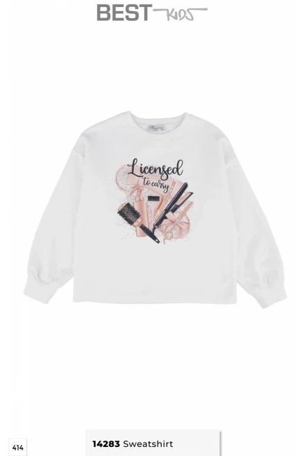 6-14 سنة فتاة تيشرت ثقيل