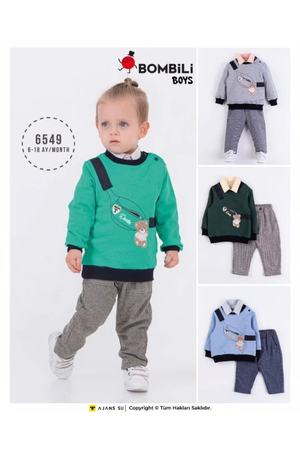 6-18 MONTH Boy PANT SUIT WITH SWEATSHIRT