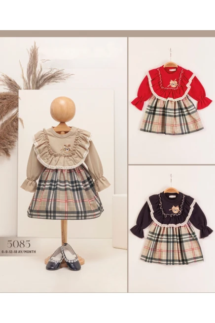 6-18 شهر فتاة  فستان بي بي