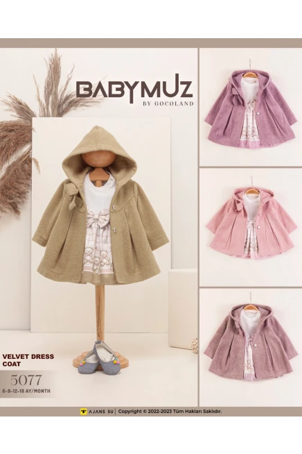 6-18 месяц девочка Платье куртка