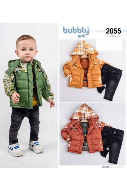 6-24 شهر  قياس أشهر بدله ستره مع سروال