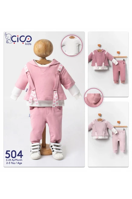 6-24 месяц девочка Спортивный костюм