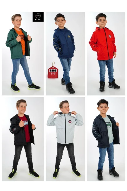 Kolu Yazili Yağmurluklu Pantolon Takim