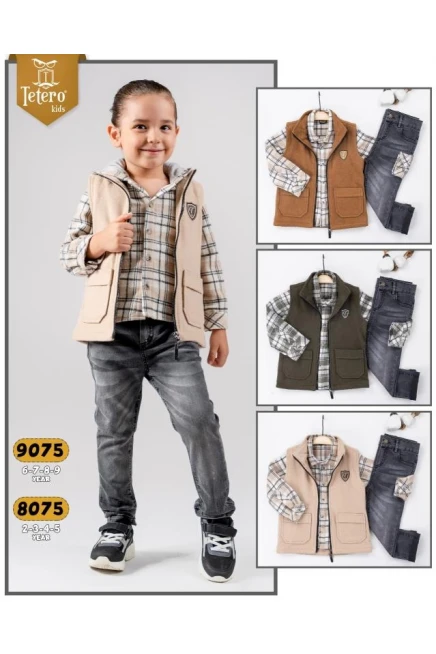 6-9 ГОДА мальчик Жилет брюки костюм