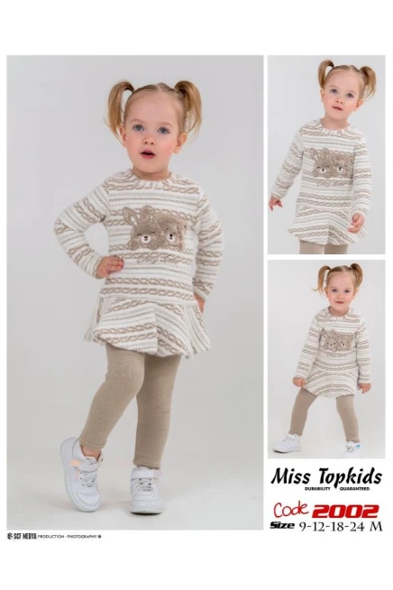 Nakişli Triko Bluz Triko Tayt Takim