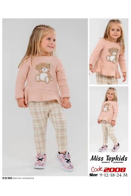 9-24 شهر  قياس أشهر طقم فيزون مع بلوز