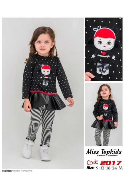 9-24 شهر  قياس أشهر طقم فيزون مع بلوز