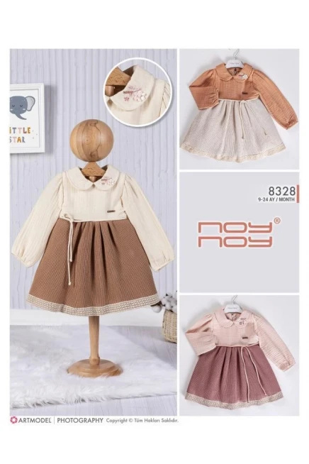 9-24 شهر فتاة  فستان بي بي