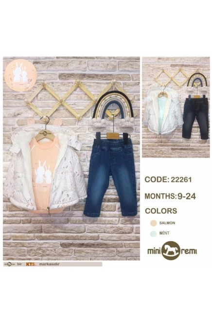 9-24 месяц девочка Куртка брюки костюм