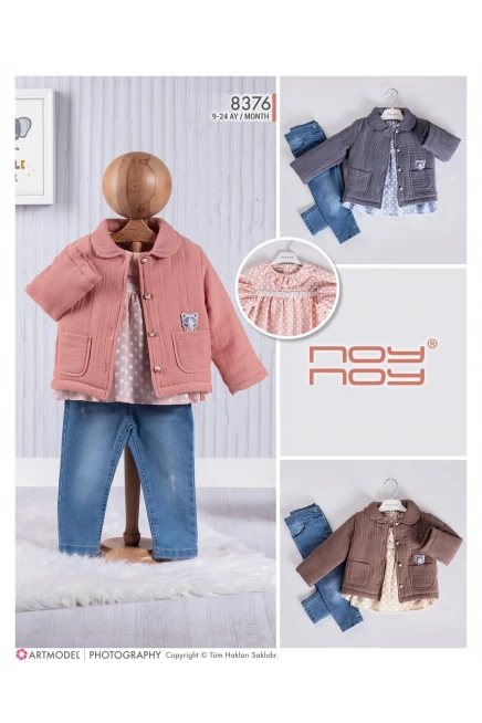 9-24 месяц девочка Костюм с пиджаком и брюками