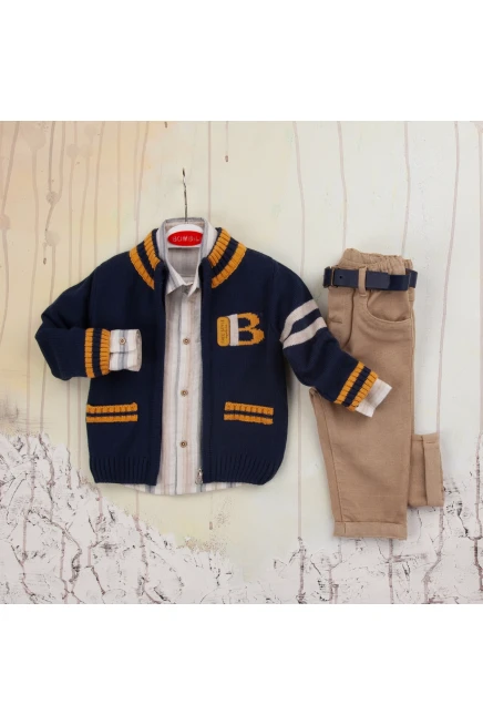 Pant Suit With Cardigan