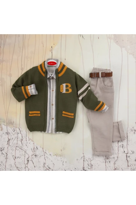 Pant Suit With Cardigan