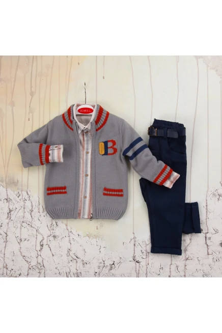 Pant Suit With Cardigan