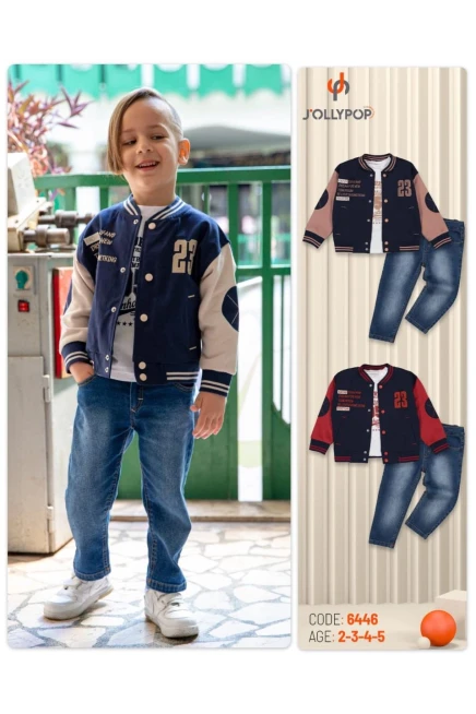 Kolej Ceketli Sweatshırtlu Pantolunlu Takım