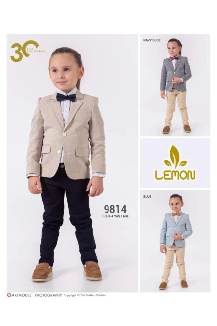 Papyonlu Gömlek Ceket Pantolon Takim