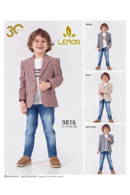 1-4 سنة صبي بدله ستره مع سروال