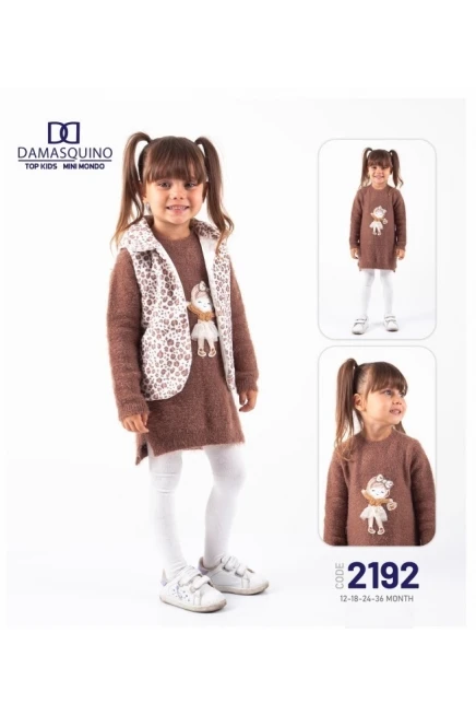 12-36 MONTH Girl DRESS WITH VEST