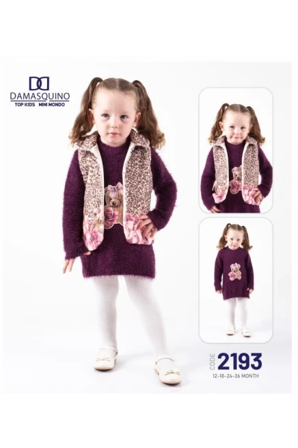 12-36 شهر فتاة فستان مع جيله