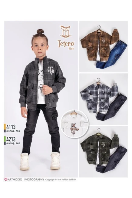 2-5 سنة صبي بدله ستره مع سروال