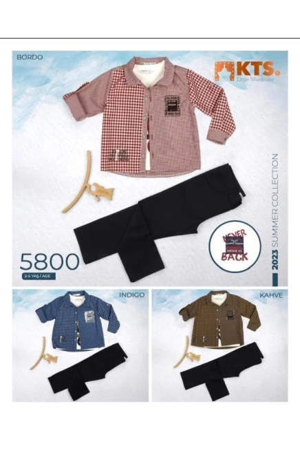 2-5 سنة صبي بدله تيشرت مع سروال