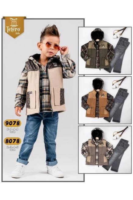 2-5 YEAR Boy PANT SUIT WITH VEST