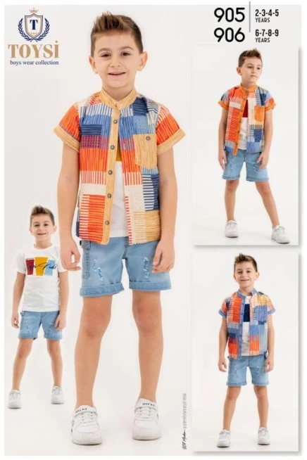 2-5 YEAR Boy SHORTS SET WITH SHIRT