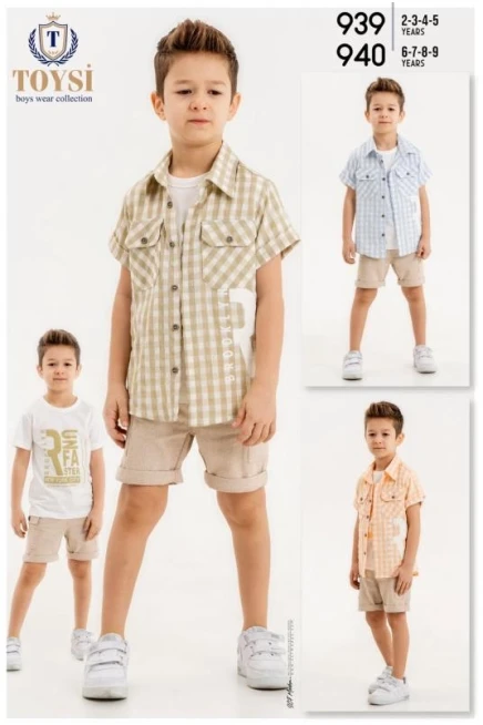 2-5 ГОДА мальчик Рубашка шорты костюм