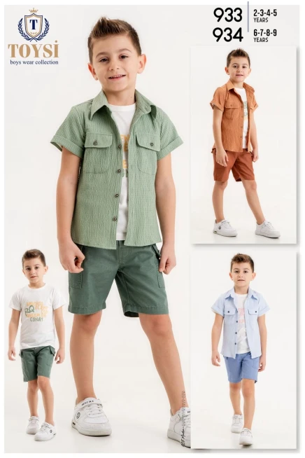 2-5 YEAR Boy SHORTS SET WITH SHIRT