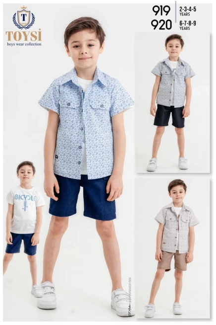 2-5 YEAR Boy SHORTS SET WITH SHIRT