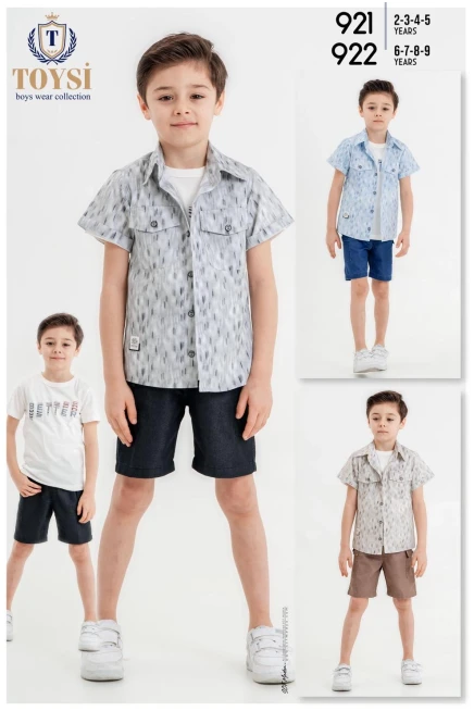 2-5 YEAR Boy SHORTS SET WITH SHIRT