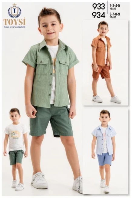 2-5 YEAR Boy SHORTS SET WITH SHIRT