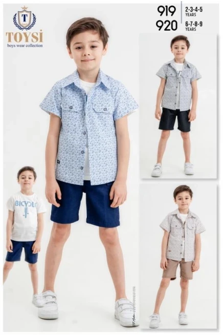 2-5 YEAR Boy SHORTS SET WITH SHIRT