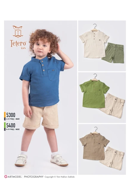 2-5 YEAR Boy SHORTS SET WITH T-SHIRT