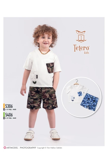 2-5 YEAR Boy SHORTS SET WITH T-SHIRT