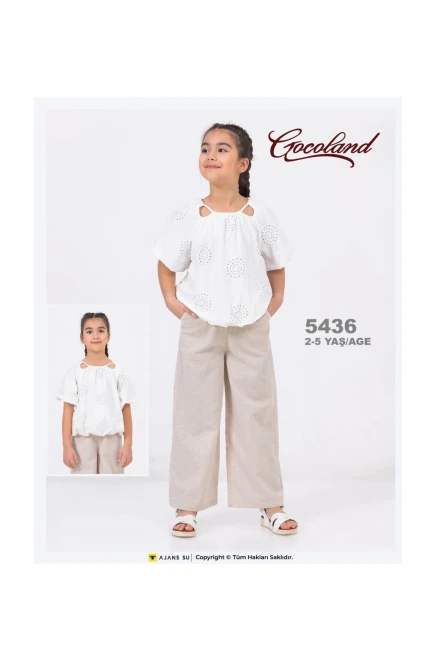 2-5 ГОДА девочка  блузка  с брюками комплект