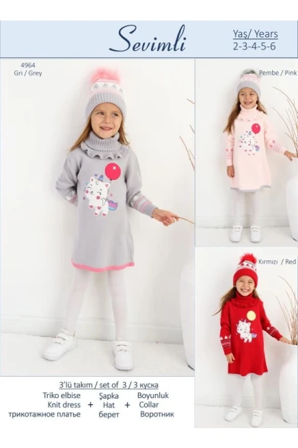 Bereli Boyunluklu Triko Elbise