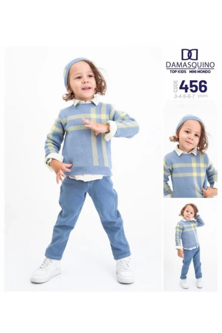 3-7 ГОДА мальчик Свитер брюки костюм