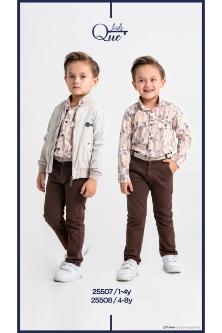 Dijital Gömlekli Spor Gabardin Ceketli Pantolon Takım