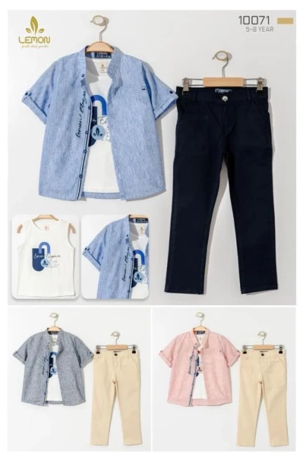 5-8 ГОДА мальчик Рубашка шорты костюм