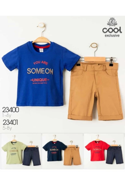 5-8 YEAR Boy SHORTS SET WITH T-SHIRT